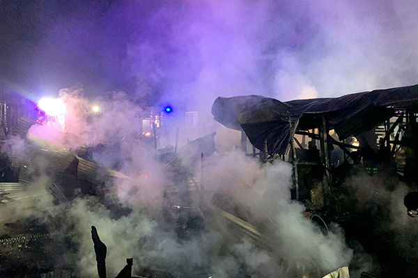 Incendio en Lampa afecta viviendas