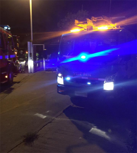 La emergencia química se produjo en el sector de Valle Verde, Colina FOTO: Emergencias Colina