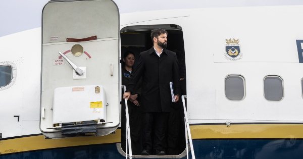 Presidente Gabriel Boric arribó a La Araucanía con un alto nivel de ...