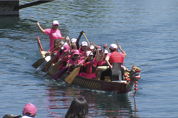 Enorme “Lazo Rosa” se formó en plena laguna de Piedra Roja