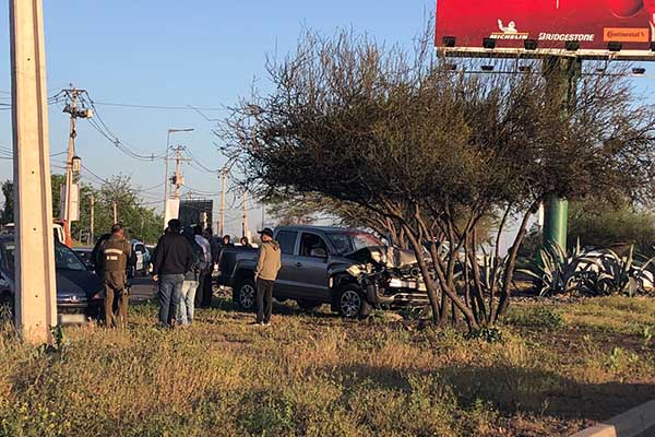 accidente rotonda Piedra Roja