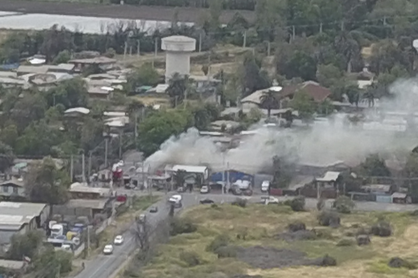 Incendio en Batuco