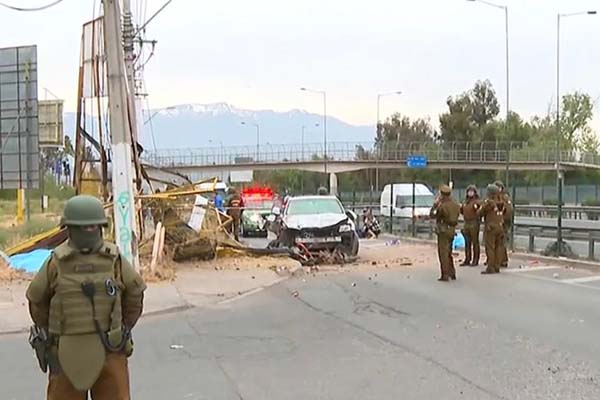 Fatal accidente en Huechuraba