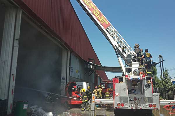 Incendio industrial