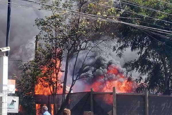incendio en lampa