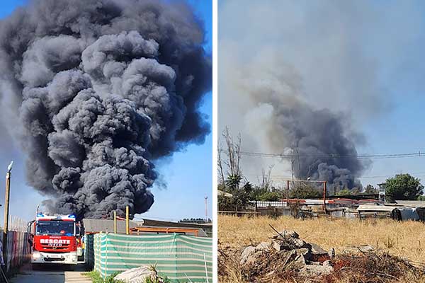Incendio en Lampa