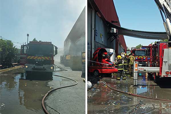 Incendio industrial