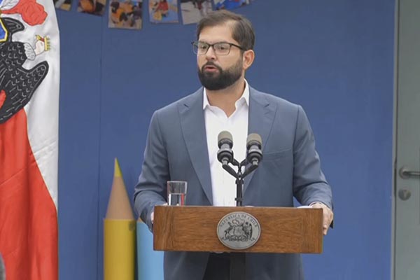 Boric educación