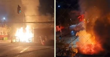 Incendio Cerrilos cañería gas