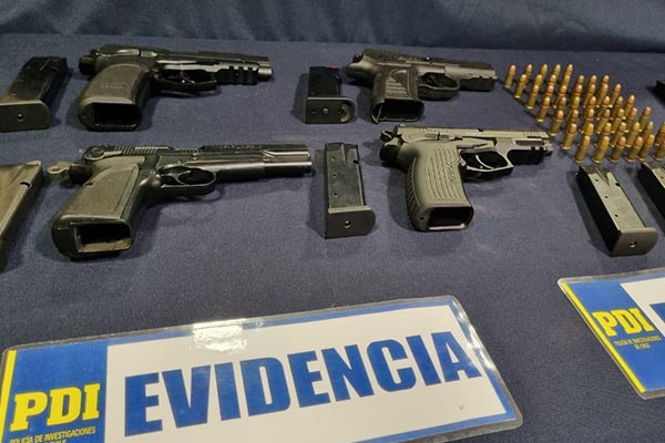 Tráfico de armas Chile Argentina PDI