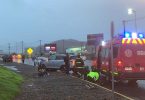 Accidente en rotonda