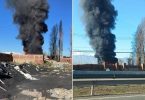 incendio en acopio de plástico