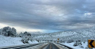 Chicureo: se registra nieve