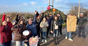 Colina Lampa protestas corte de luz