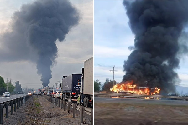 Lampa incendio bus