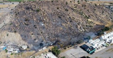 incendio en Colina