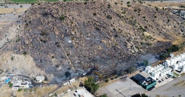 incendio en Colina