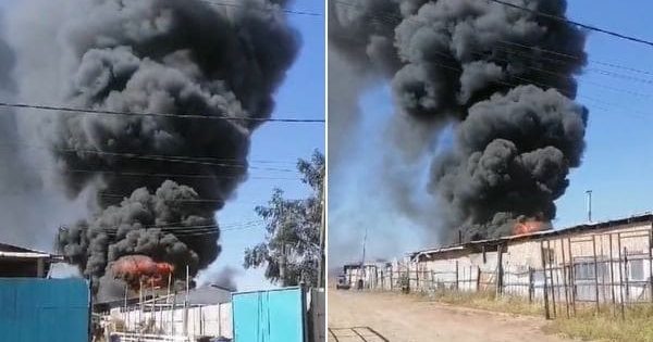 incendio estructural Lampa