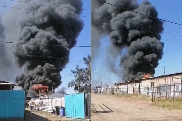 incendio estructural Lampa