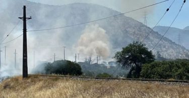 incendio forestal en Tiltil