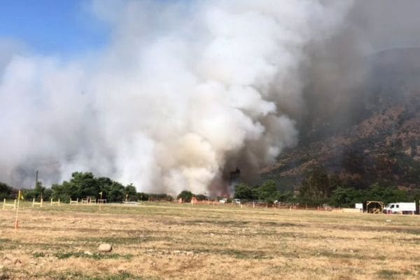incendio forestal Tiltil