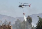 Incendio forestal en Colina