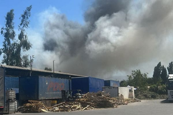 Lampa incendio forestal