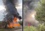 Fuego en pastizales
