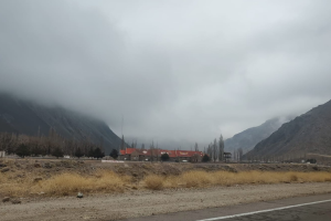 Argentina, sector Punta de Vacas (imagen tomada esta mañana)