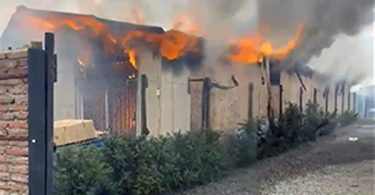 incendio en sector Reina Sur