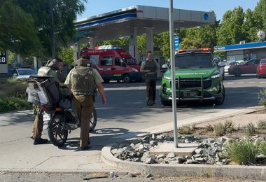 Violento incidente tras accidente