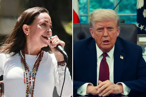 Trump María Corina Machado 13/01/26