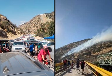 [VIDEO] Incendio forestal sorprende a cientos de personas