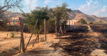 Incendio forestal en Colina