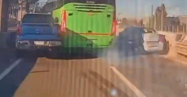 Revelan video de grave accidente