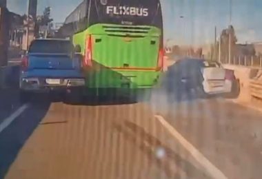 Revelan video de grave accidente