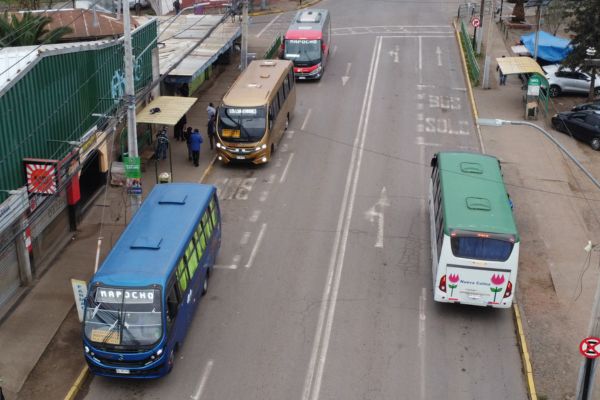 Fiscalizan buses Colina