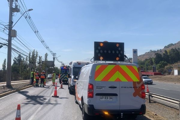 atropello en Autopista Los Libertadores