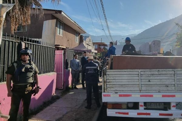 vivienda fiscal demolida en Huechuraba