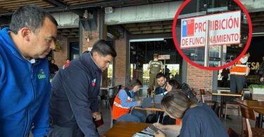 fiscalización en locales del mall Espacio Urbano de Piedra Roja