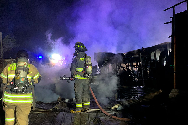Incendio en Lampa afecta viviendas