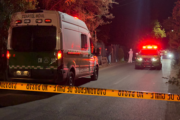 Carabinero repelió violento