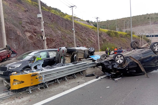 Accidente la piramide